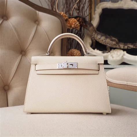 hermes mini kelly cream|hermès mini kelly price 2023.